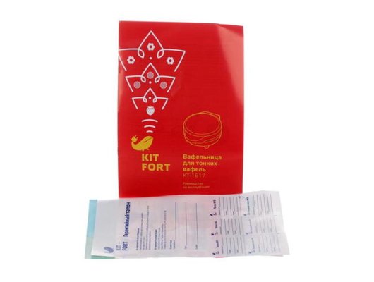 Вафельница KITFORT KT-1617 для тонких вафель